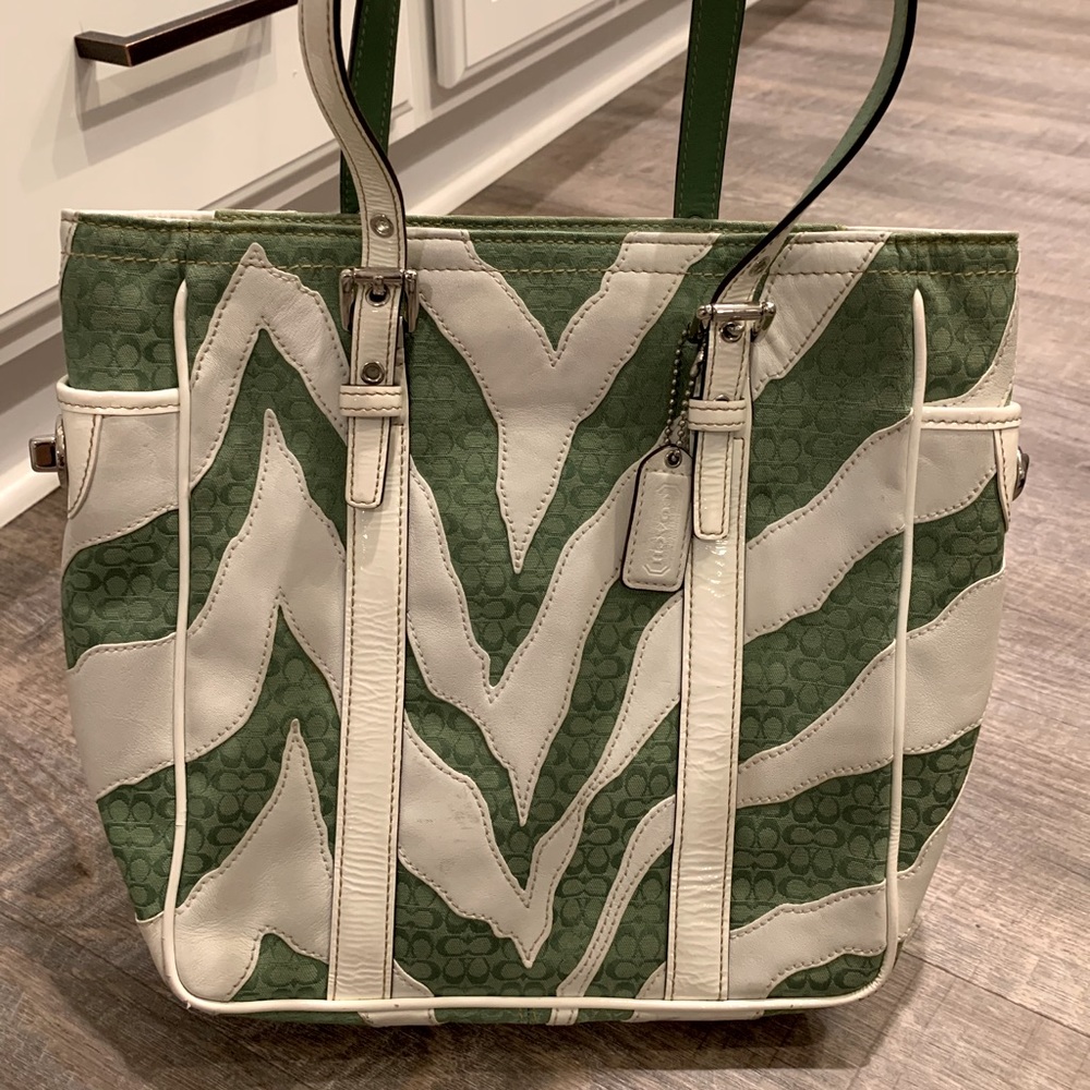 Unique COACH zebra print purse